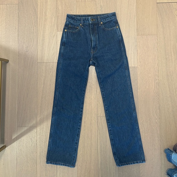 KHAITE Blue Straight Leg Women's Jeans - Picture 2 of 2